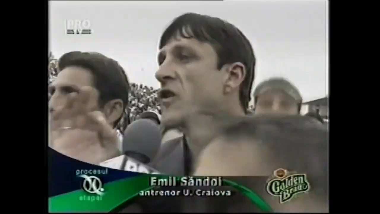 During the 99/00 Romanian Liga 1 season, in a post-match interview with U Craiova manager Săndoi, a fan randomly brought a lion, which Săndoi petted, while a reporter attempted to interview it.