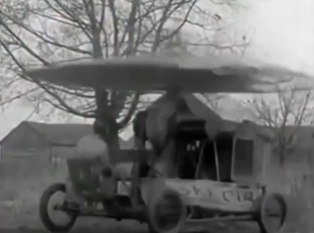 Early attempts at creating a helicopter. The Pitts Sky Car Back in the 1920s, John W. Pitts had a wild dream of vertical flight. The famous Pitts Sky Car. The Design: It featured a massive circular rotor with sixty hinged blades