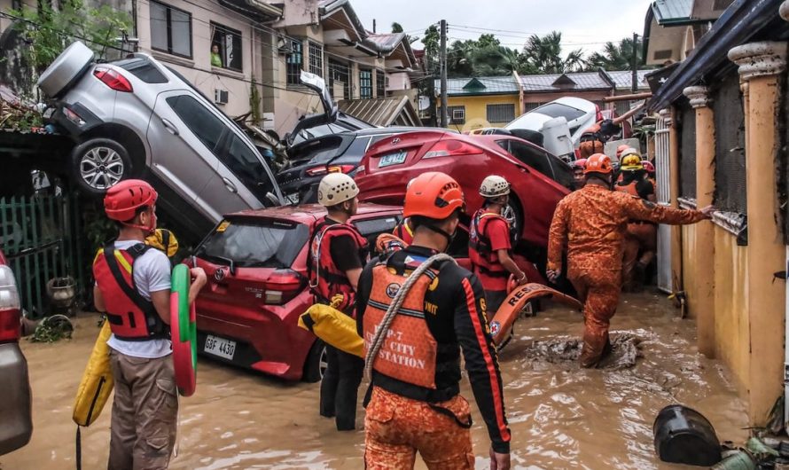 Effects of Typhoon Kalmaegi looks AI Generated in Cebu, Philippines