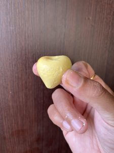 Egg shell cracked while boiling. I was presented with this after.