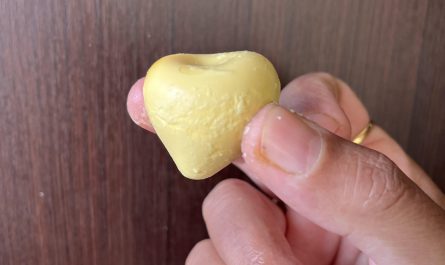 Egg shell cracked while boiling. I was presented with this after.