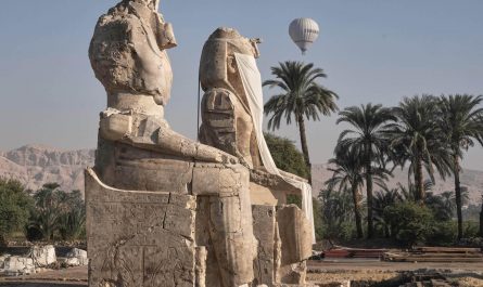 Egypt reveals restored colossal statues of pharaoh in Luxor