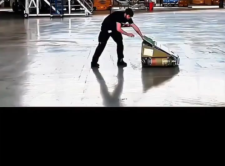 Emergency slides are being deployed