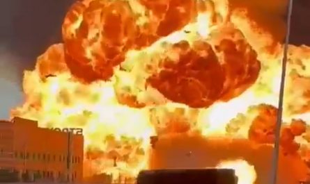 Explosion throws a tanker over 1000ft👀