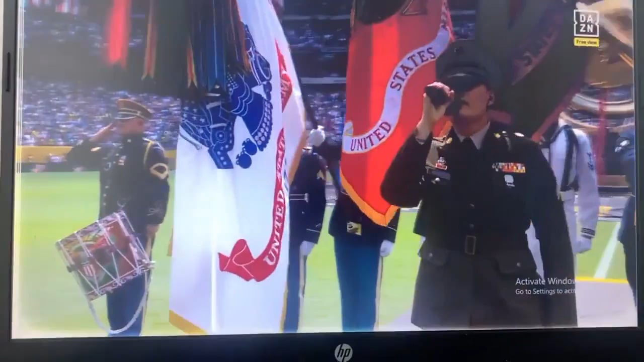 Fans in the stadium boo as the US anthem gets played in the CWC Final with Trump in attendance