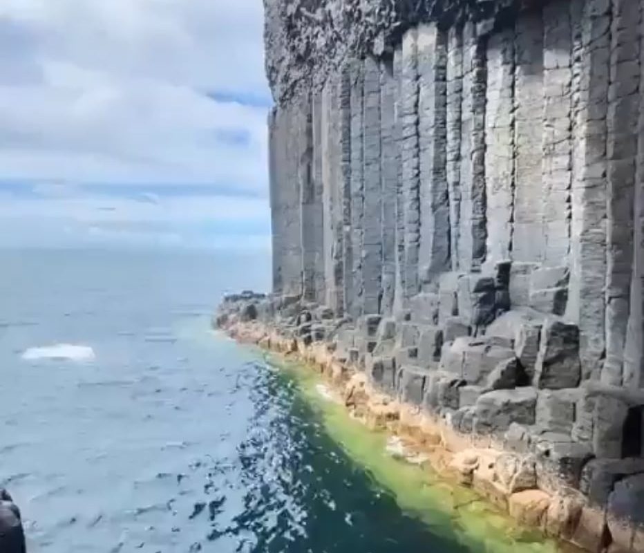 Fingal's cave in Scotland