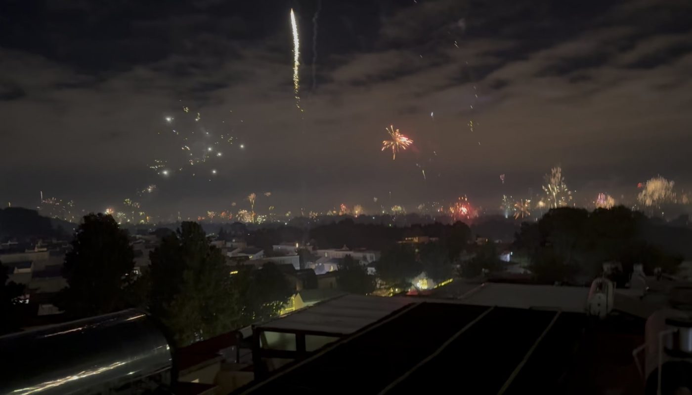 Fireworks in Guatemala City for New Year’s Eve