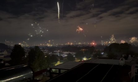 Fireworks in Guatemala City for New Year’s Eve