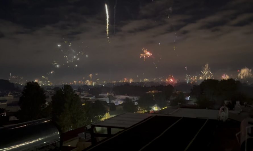 Fireworks in Guatemala City for New Year’s Eve