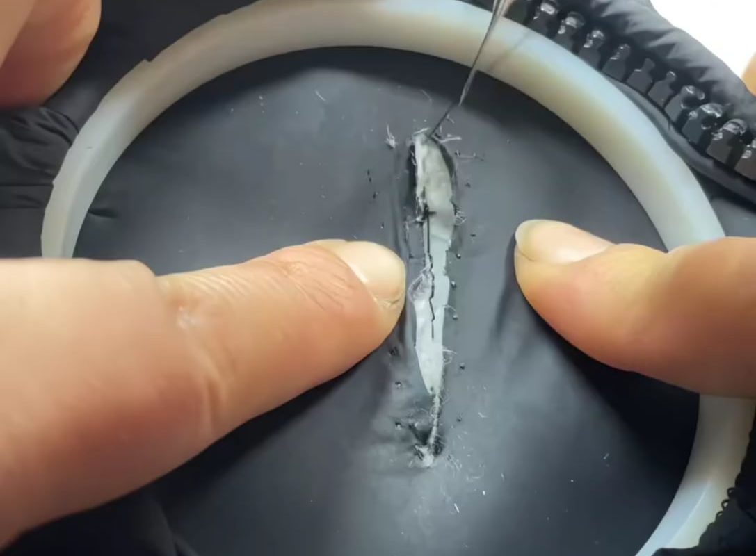 Fixing a fabric tear