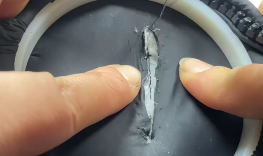 Fixing a fabric tear