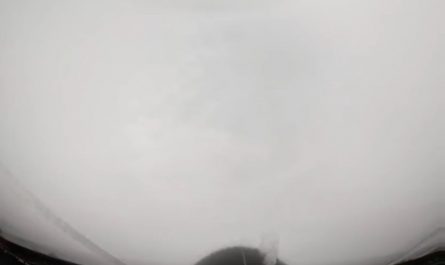 Flying straight through the eye of a Category 5 hurricane