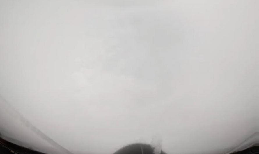 Flying straight through the eye of a Category 5 hurricane