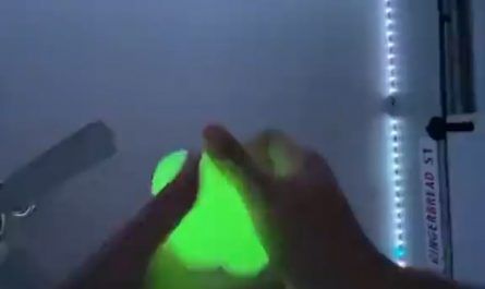 Glow in the dark sticky balls that stick to the ceiling