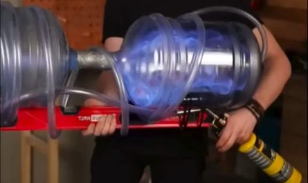 Guy builds a super cannon.