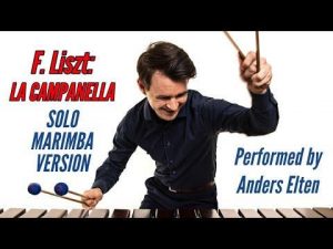 Guy plays La Campanella on a marimba.