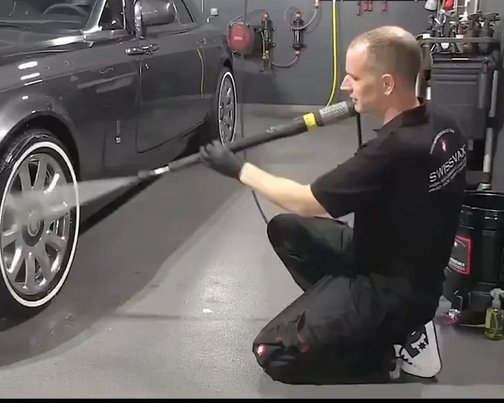 He is the world's most expensive car washer.