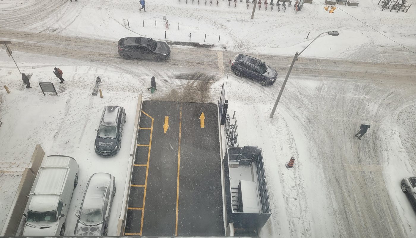 Heated driveway in Toronto, Canada