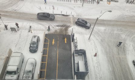 Heated driveway in Toronto, Canada