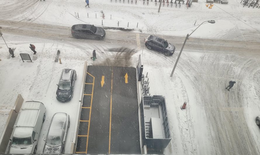 Heated driveway in Toronto, Canada
