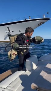 How billionnaire travel from yatch to yatch.💰