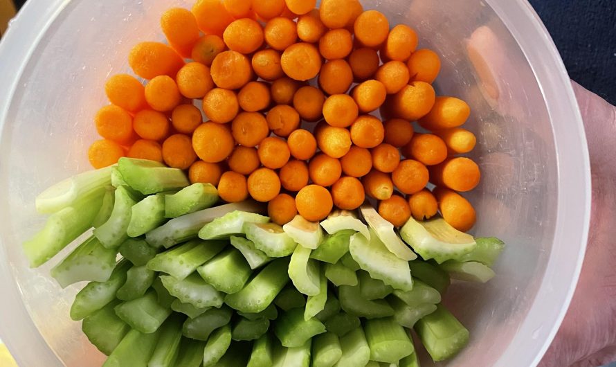 How my dad organized the veggies for our NYE party