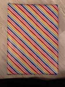 I accidentally pattern-matched the wrapping paper on my sibling‘s present