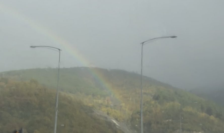 I just filmed the end of a rainbow.