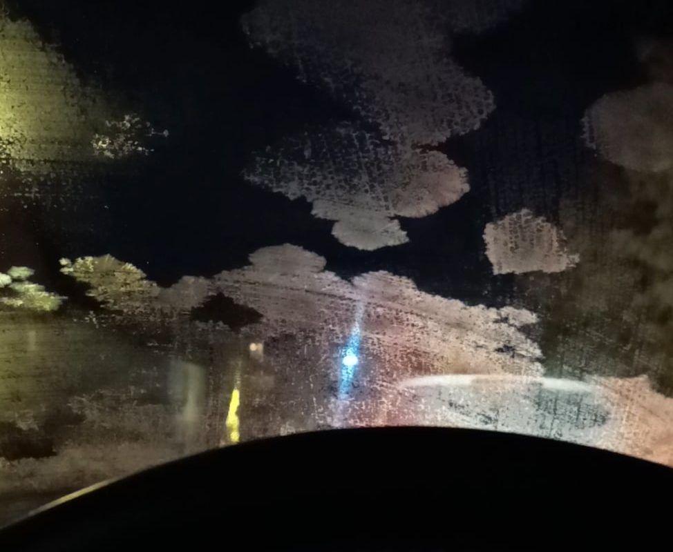 Ice forming on my windshield
