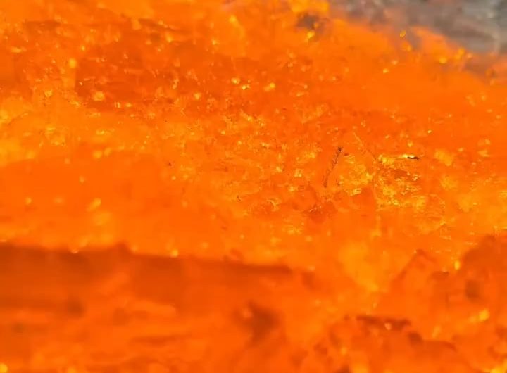 Ice pushed ashore at Pangong Lake, Ladakh