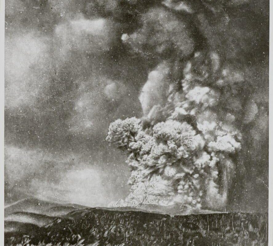 In the 1883 Krakatoa eruption, multiple groups of human corpses floated from modern-day Indonesia across the Indian Ocean on rafts of volcanic pumice, washing up on Africa's east coast up to a year later.