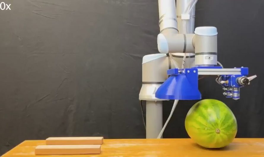 Inspired by vines, a robot developed by MIT and Stanford deploys inflatable tubes that wrap around and then close in a loop, forming a flexible sling to lift heavy or fragile objects, or even people, without damaging them.