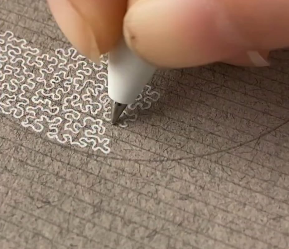 Intricate pen art