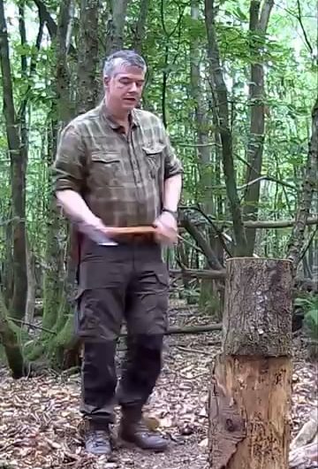Inverted axe splitting technique