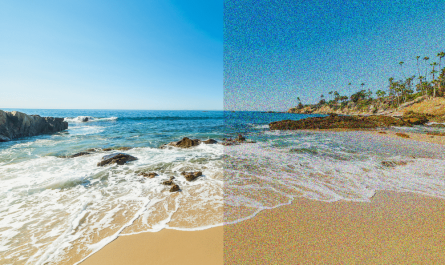 I've been seeing noise like in the right picture all my life and thought that was normal, until it came up in conversation and i found out that nobody other than me sees like this.