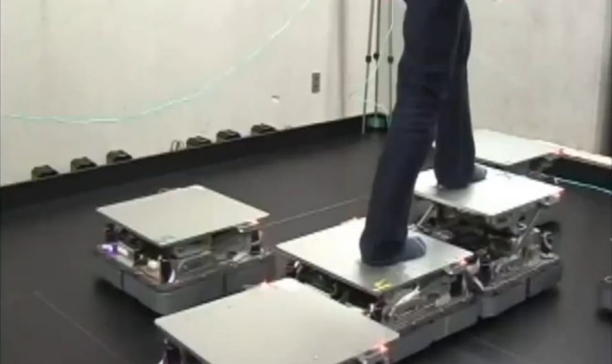 Japanese researchers at the University of Tsukuba created CirculaFloor, robotic tiles that let you walk infinitely in VR without ever leaving your spot.