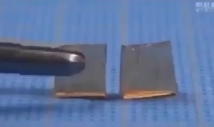 Japanese researchers have developed a self-healing glass-like material that can begin repairing cracks in roughly 10 seconds