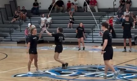 Jump rope trio pulling off tricks