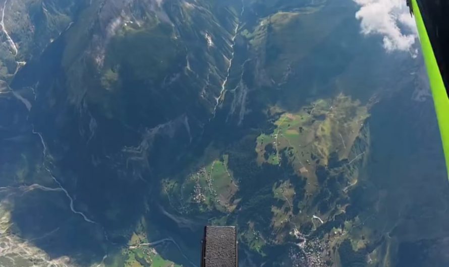 Jumping from a helicopter