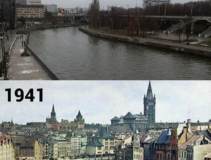 Konigsberg (Now Kaliningrad) then vs now.