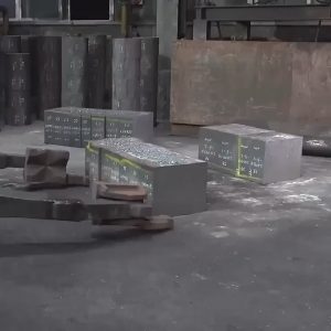 Large external gear bearing production