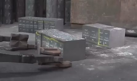 Large external gear bearing production