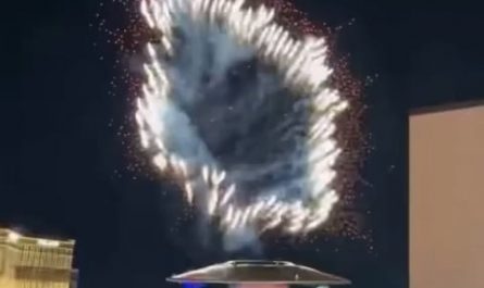 Las Vegas turned the sky into a horror scene with a “Vecna” (Stranger Things Villan) drone show