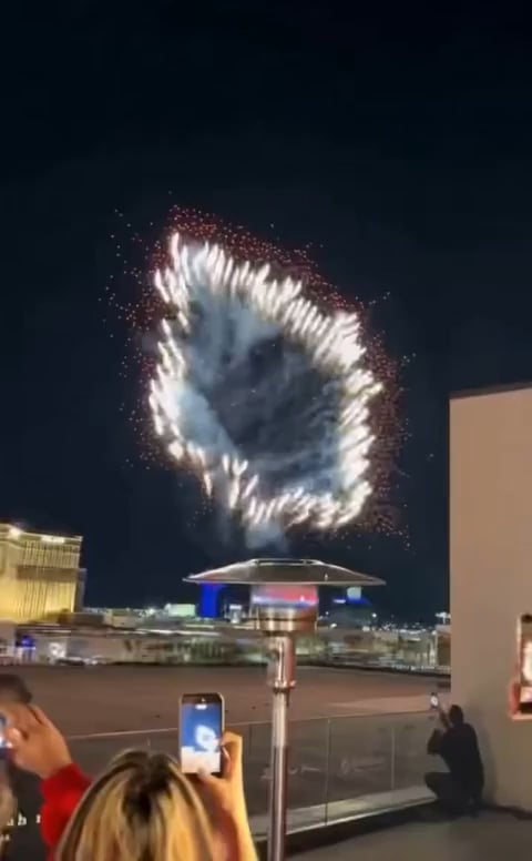 Las Vegas turned the sky into a horror scene with a “Vecna” (Stranger Things Villan) drone show