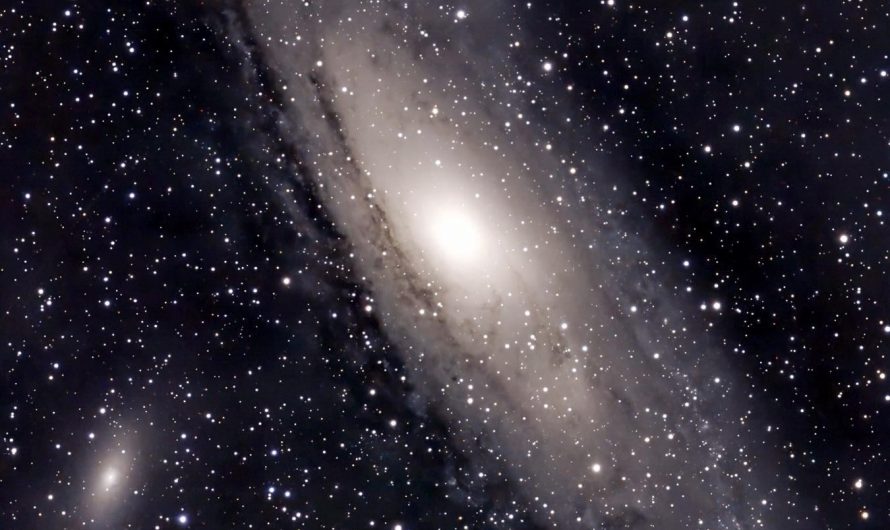 Last Night’s Capture Of Our Closest Galactic Neighbor, The Andromeda Galaxy.
