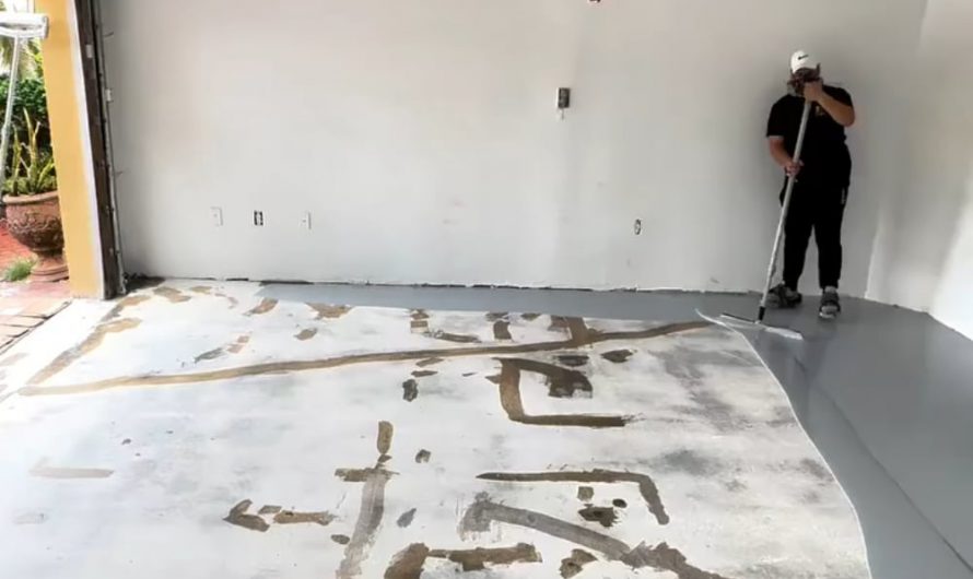 Laying epoxy flooring