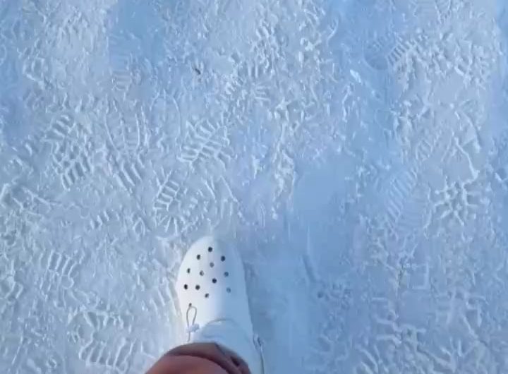 Level of snow in Kamchatka