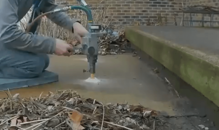 Leveling cement with polyurethane foam