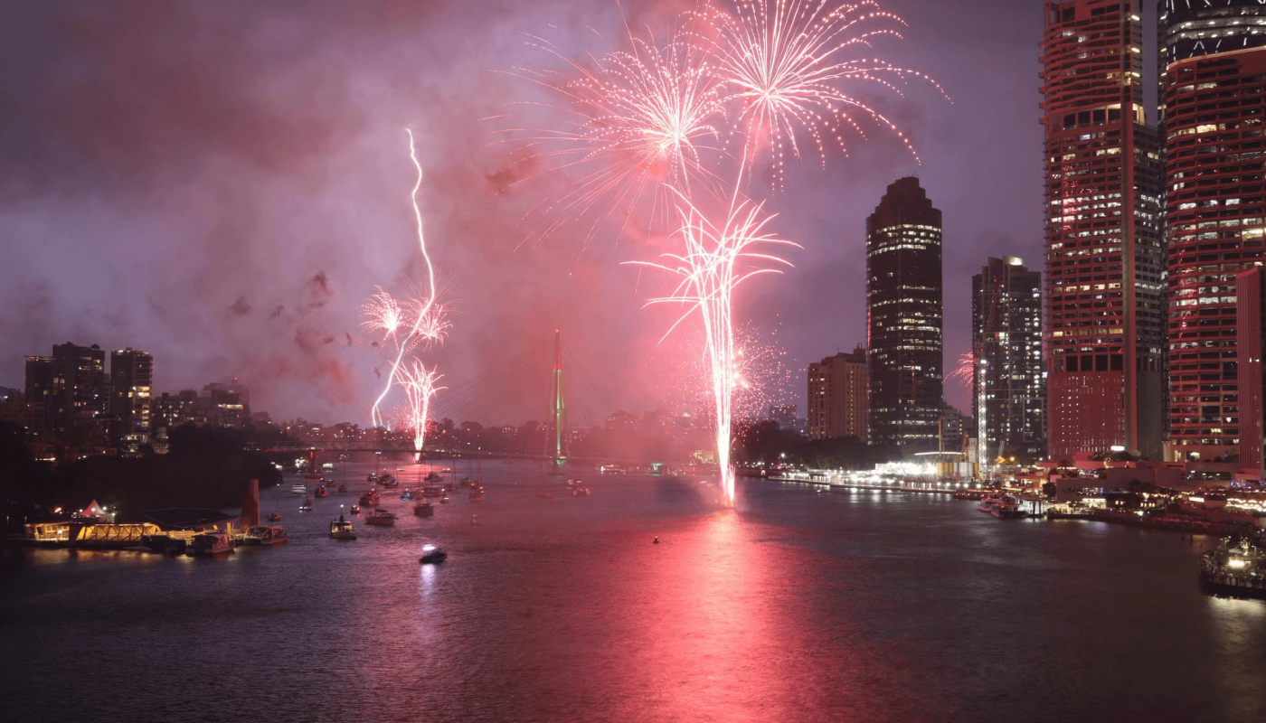 Lightning Meets Fireworks: Australia Welcomes the New Year with a Spark