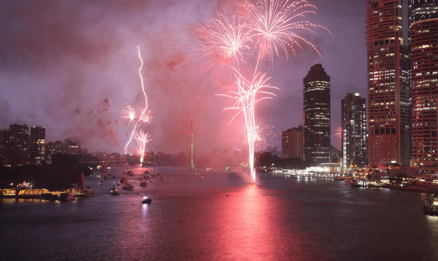 Lightning Meets Fireworks: Australia Welcomes the New Year with a Spark
